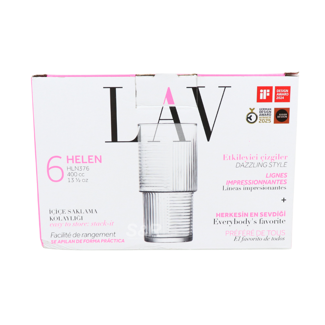 LAV Helen 6-piece Glass Set